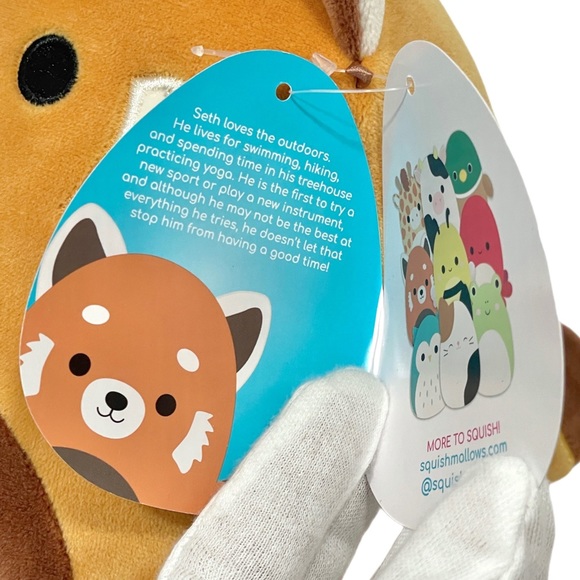 Squishmallows Official Kellytoys 7.5 Inch Seth the Red Panda New With Tag - Picture 5 of 7